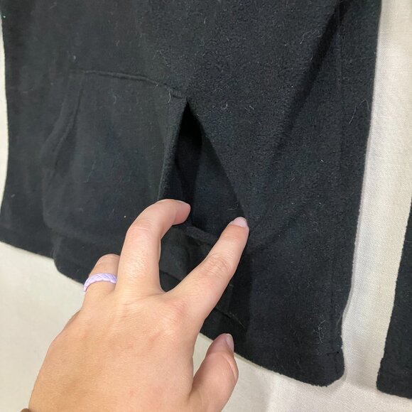 Cat & Jack Boys XS (4-5) Black 1/4 Snap Pullover Long Sleeves Fleece Sweatshirt - Picture 6 of 10